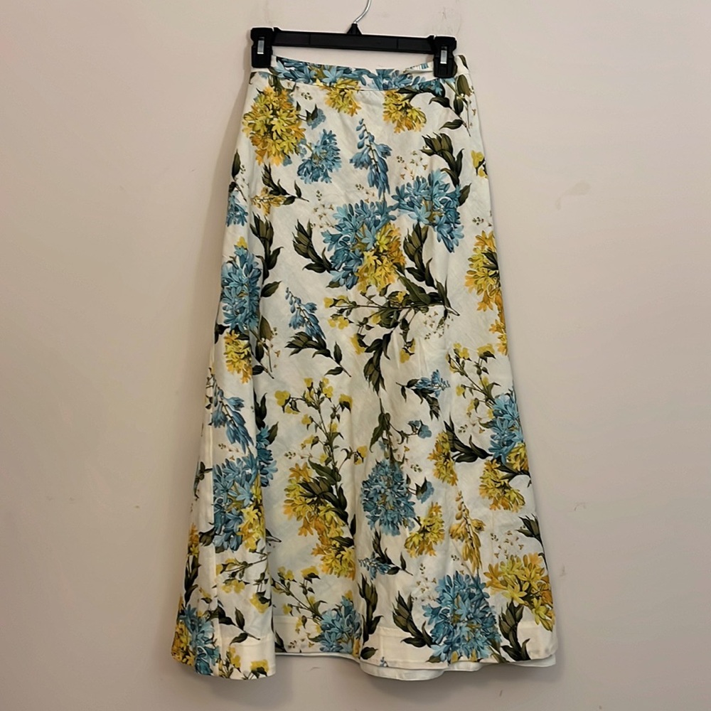 Mestiza New York Convertible Floral and Striped A-Line Skirt New Size Small - Picture 9 of 11